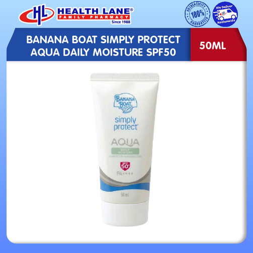 BANANA BOAT SIMPLY PROTECT AQUA HARIAN PELEMBAP SPF50 50ML